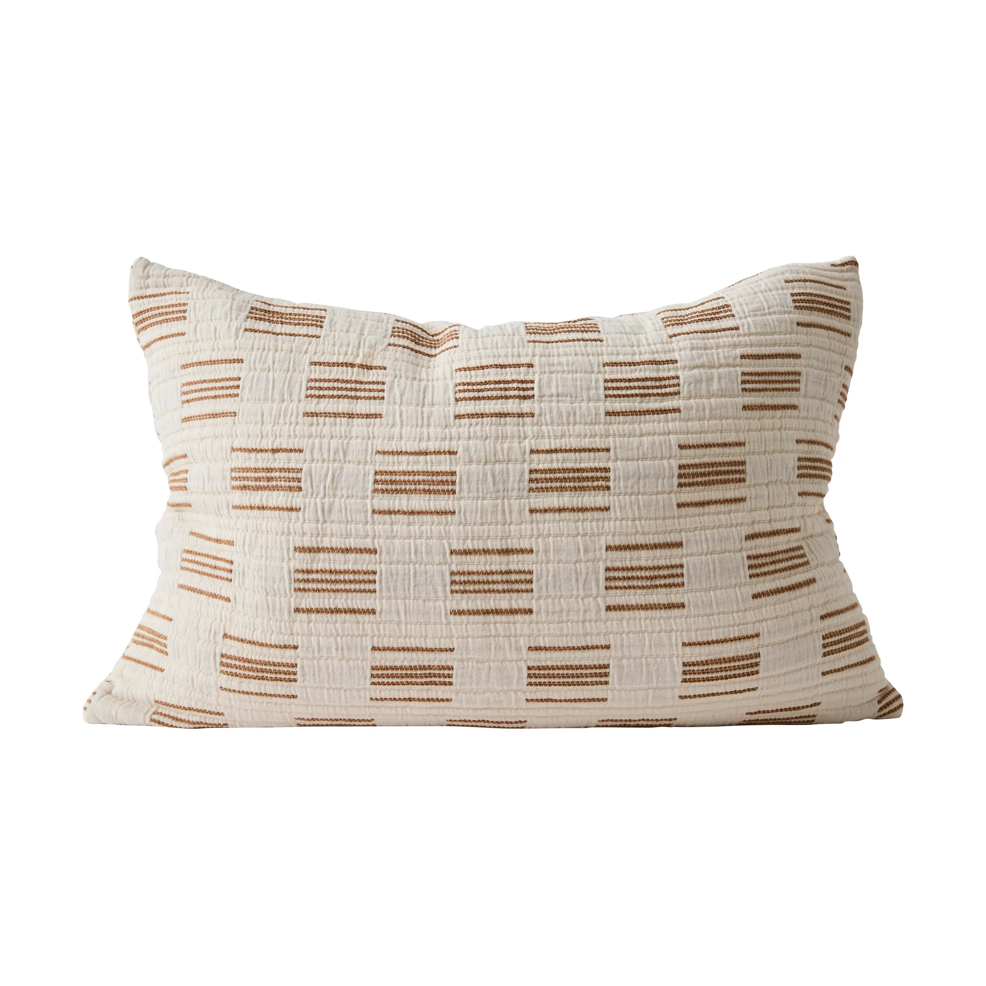 Capa de almofada Julien 40x60 cm, Off-white-vermelho ferrugem Tell Me More