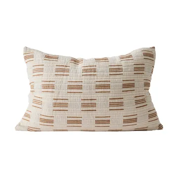 Capa de almofada Julien 40x60 cm - Off-white-vermelho ferrugem - Tell Me More