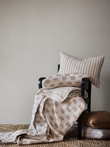 Capa de almofada Julien 40x60 cm - Off-white-vermelho ferrugem - Tell Me More