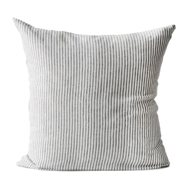 Capa de almofada linho Stonewashed 65x65 cm, Cinza-branco Tell Me More