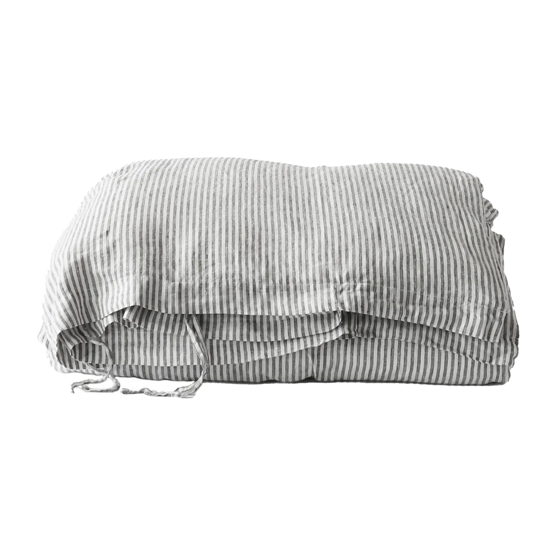 Capa de edredão de linho 140x200 cm, Grey/white Tell Me More