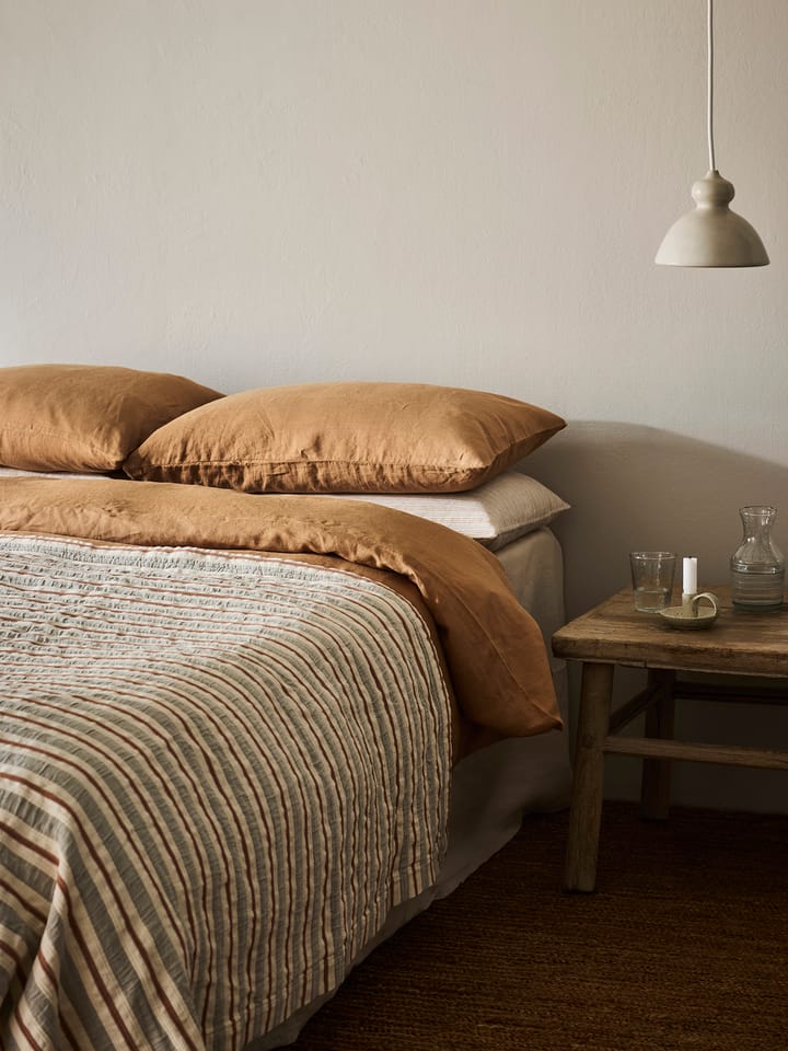 Colcha Malva 180x260 cm, Cinza-vermelho ferrugem Tell Me More