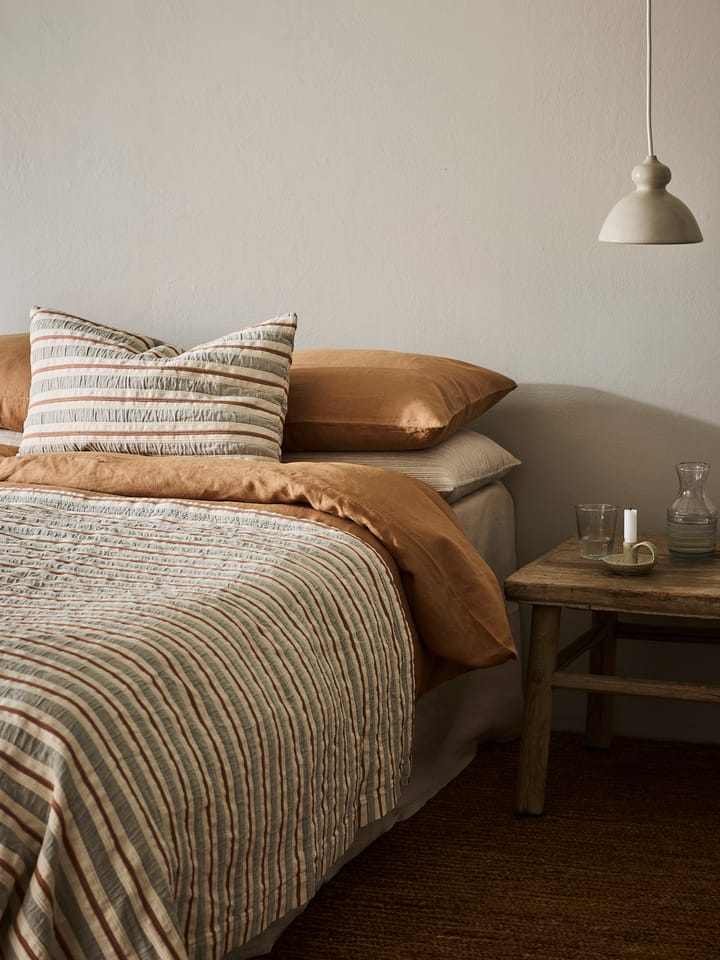 Colcha Malva 180x260 cm, Cinza-vermelho ferrugem Tell Me More
