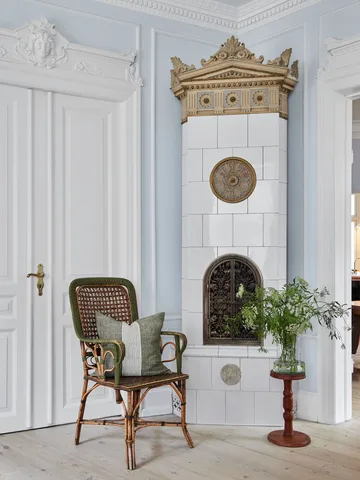 Colette capa de almofada - Risco verde, 50x50 cm - Tell Me More