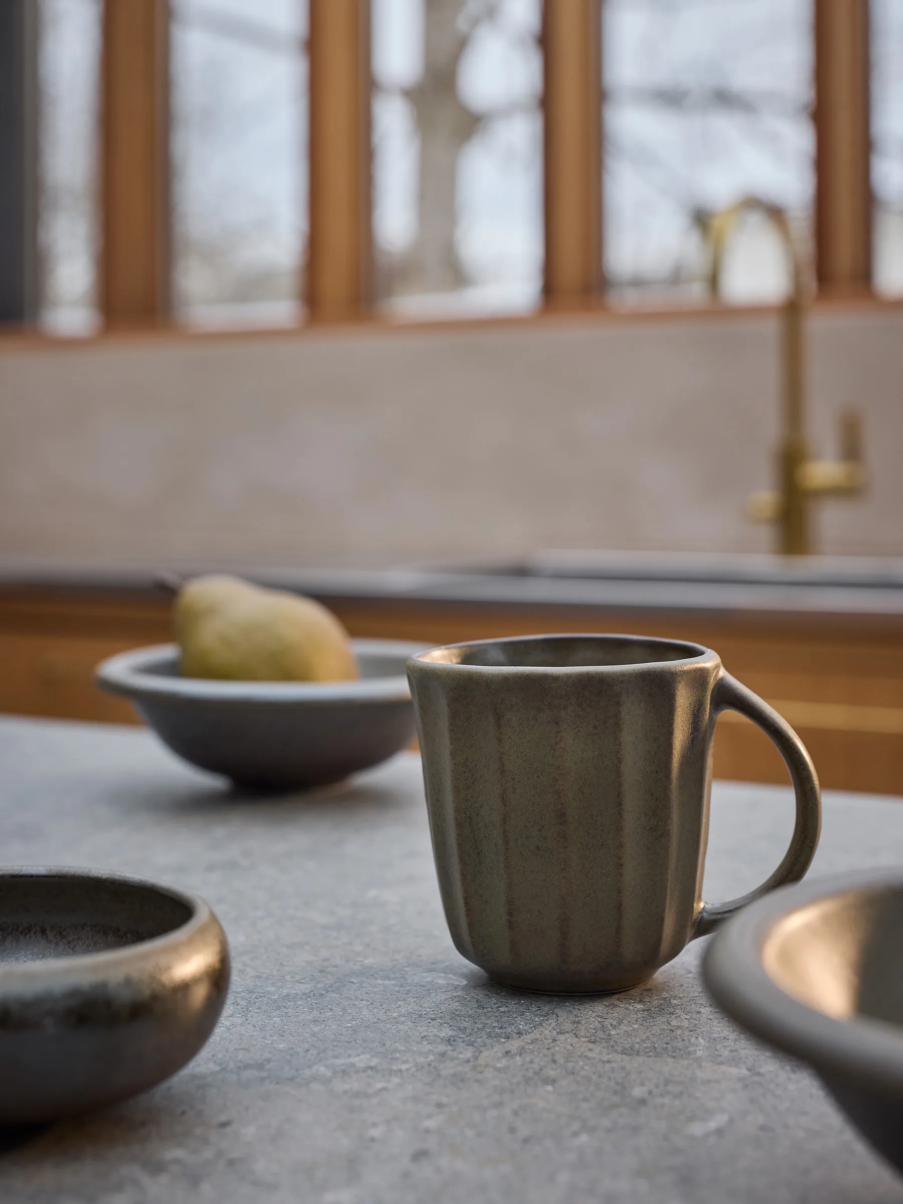 Elba caneca, Verde castanho, 35 cl Tell Me More