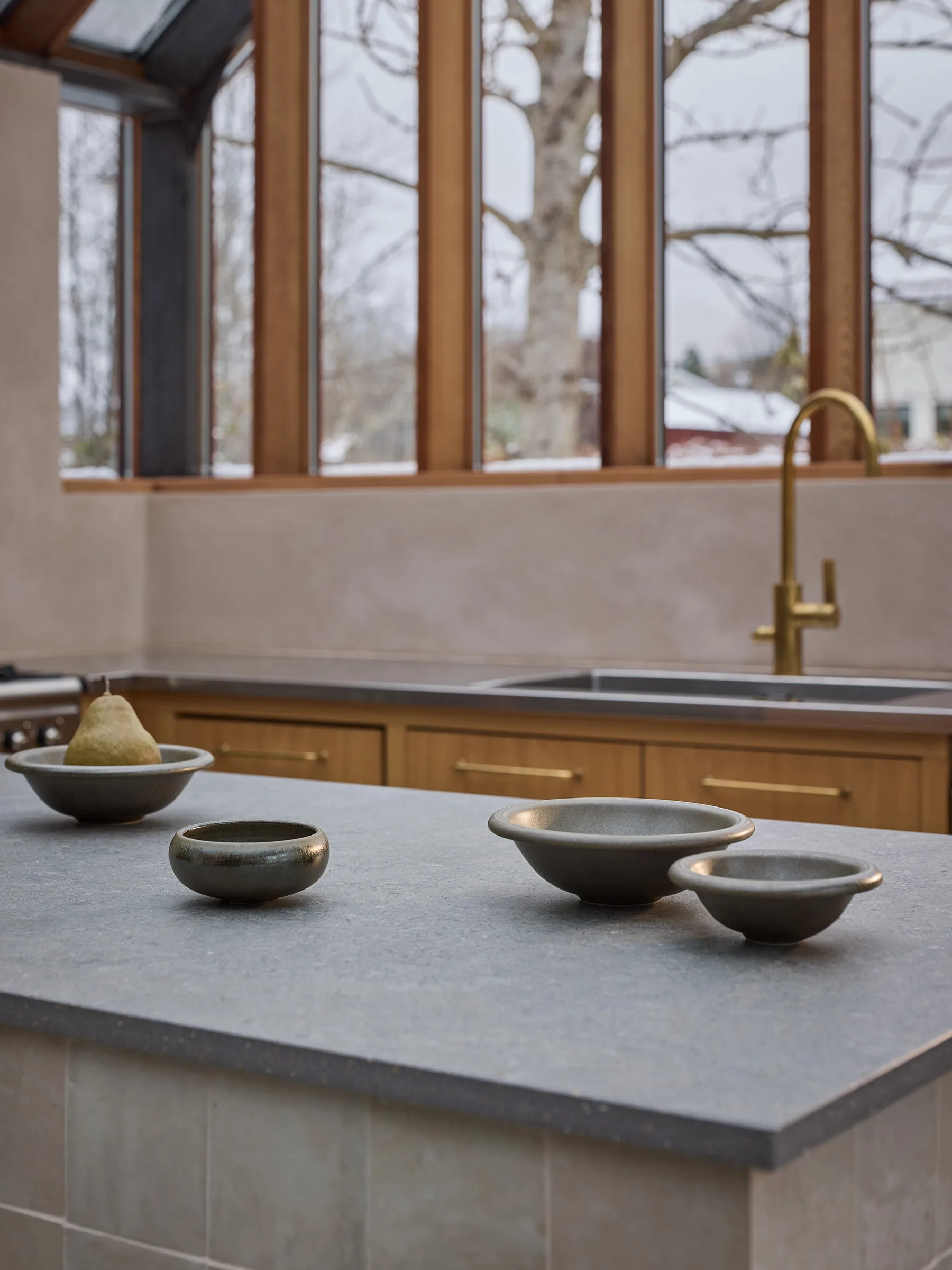 Elba taça, Verde castanho, Ø18 cm Tell Me More