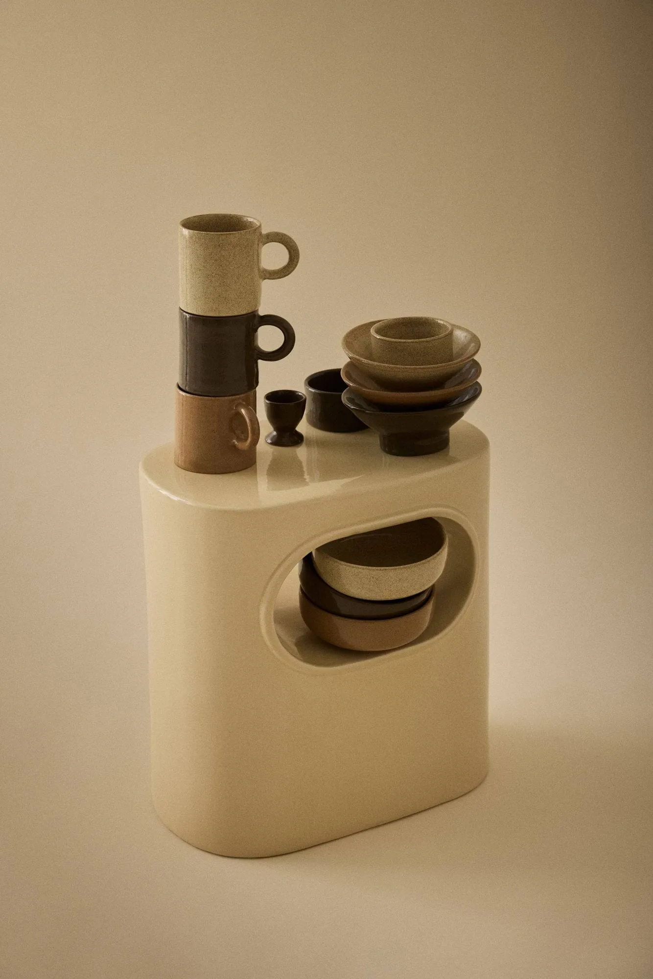 Elio chávena, Bege salpicado, 35 cl Tell Me More