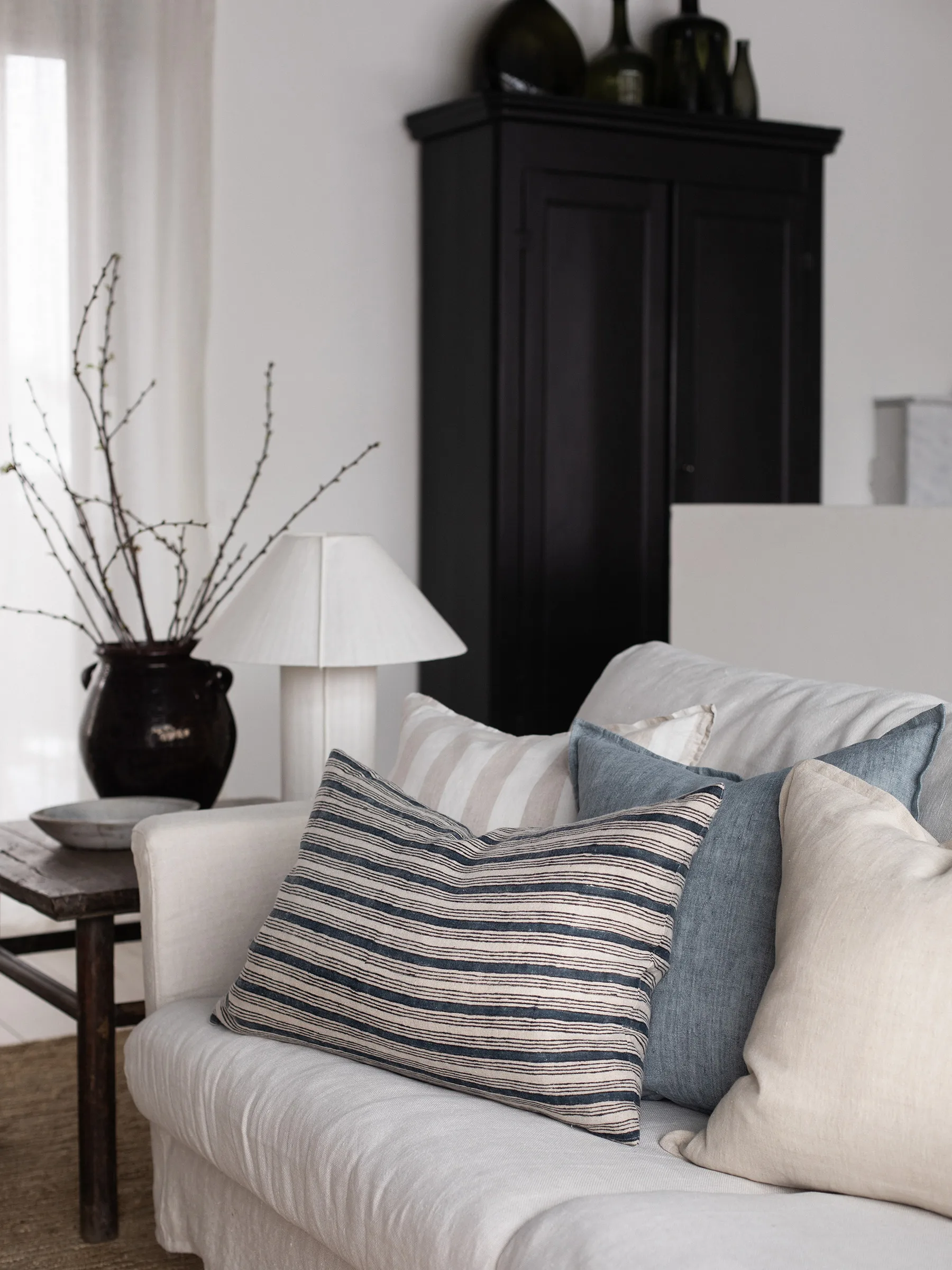 Fronha de linho Marion 50x50 cm, Ocean Tell Me More