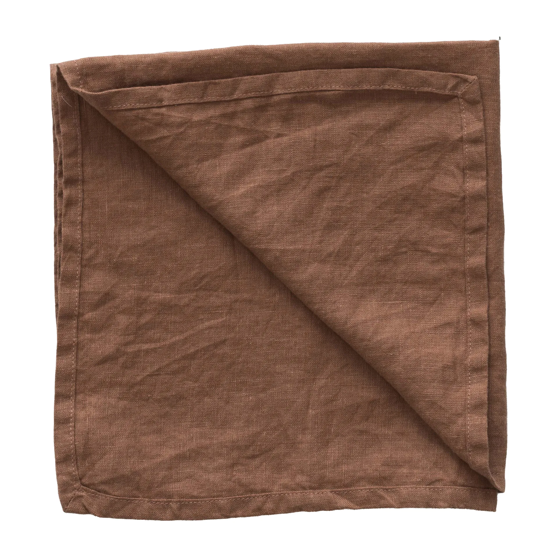 Guardanapo de linho Washed, amber (castanho) Tell Me More