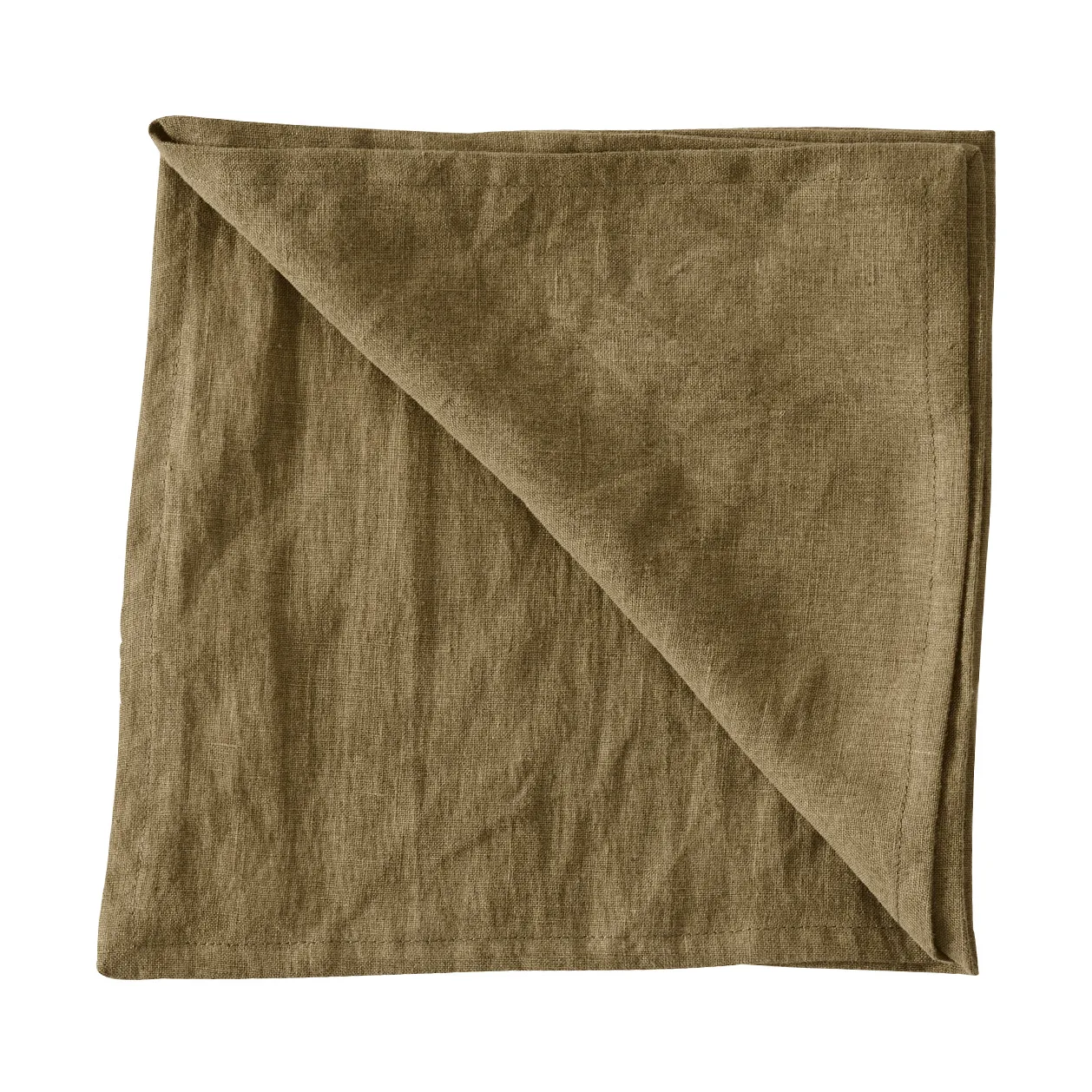 Guardanapo de linho Washed, Dark olive green Tell Me More