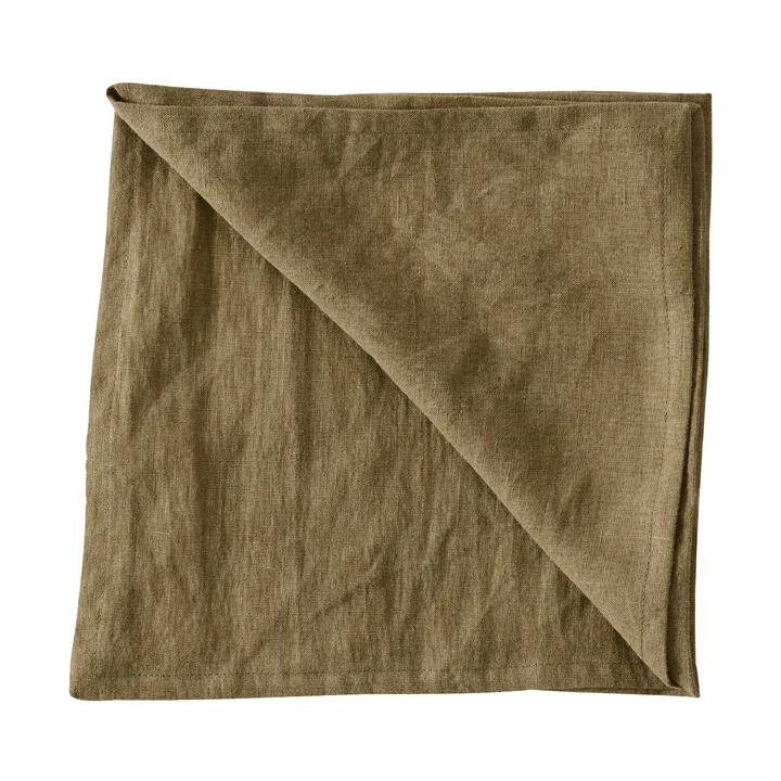 Guardanapo de linho Washed - Dark olive green - Tell Me More