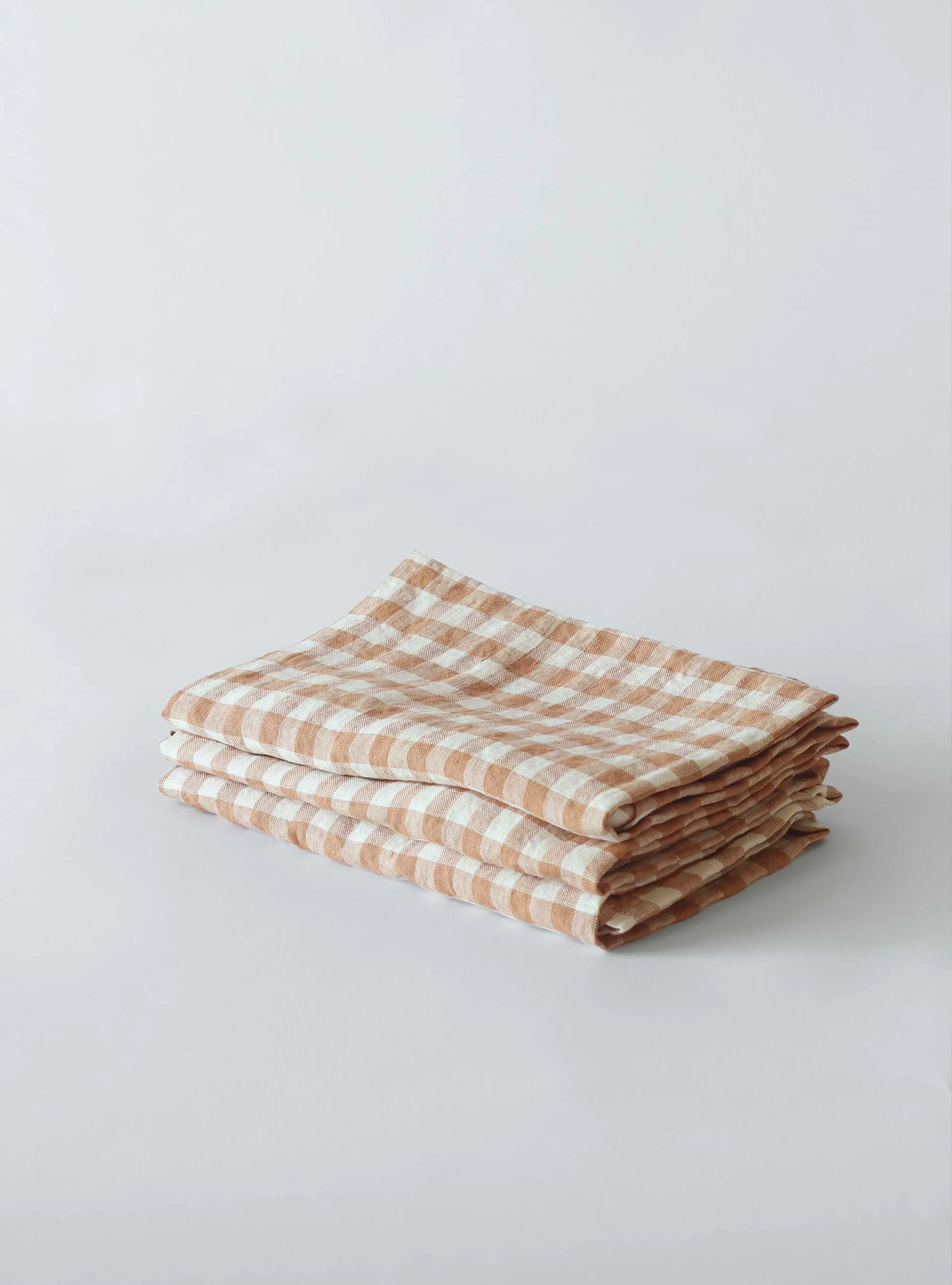 Guardanapo de linho xadrez Gingham 45x45 cm, Biscuit Tell Me More