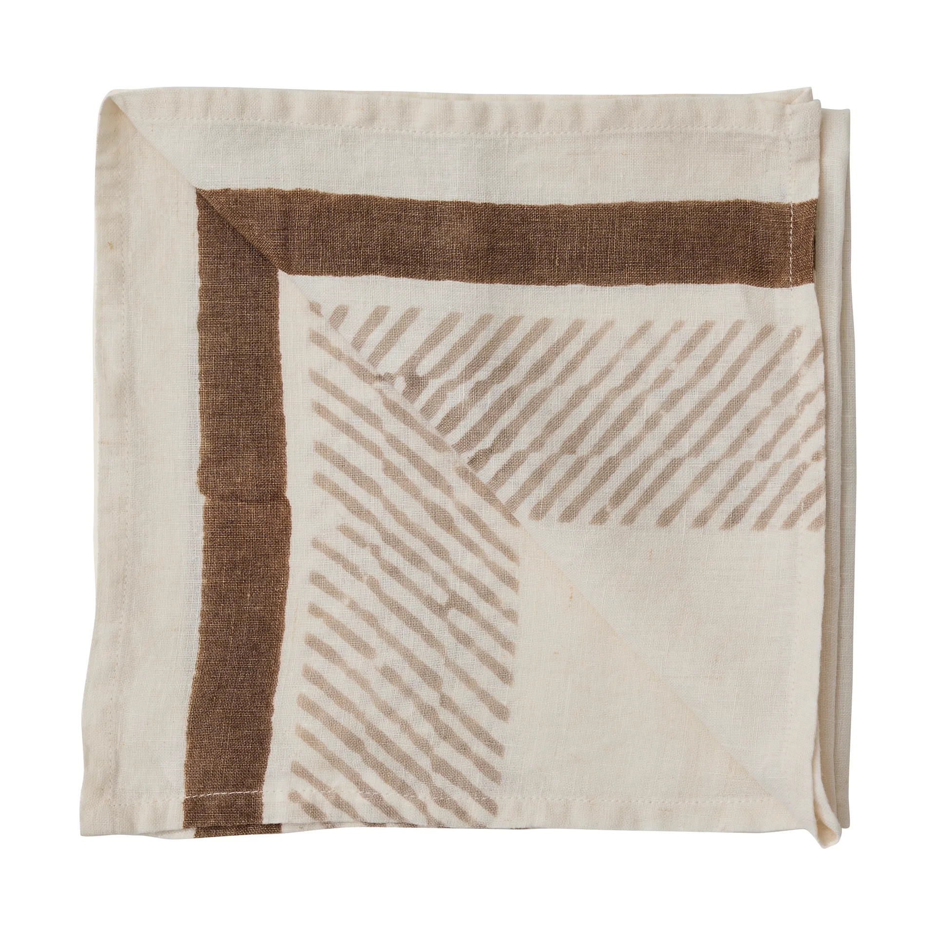 Guardanapo Ella 50x50 cm, Marrom Tell Me More