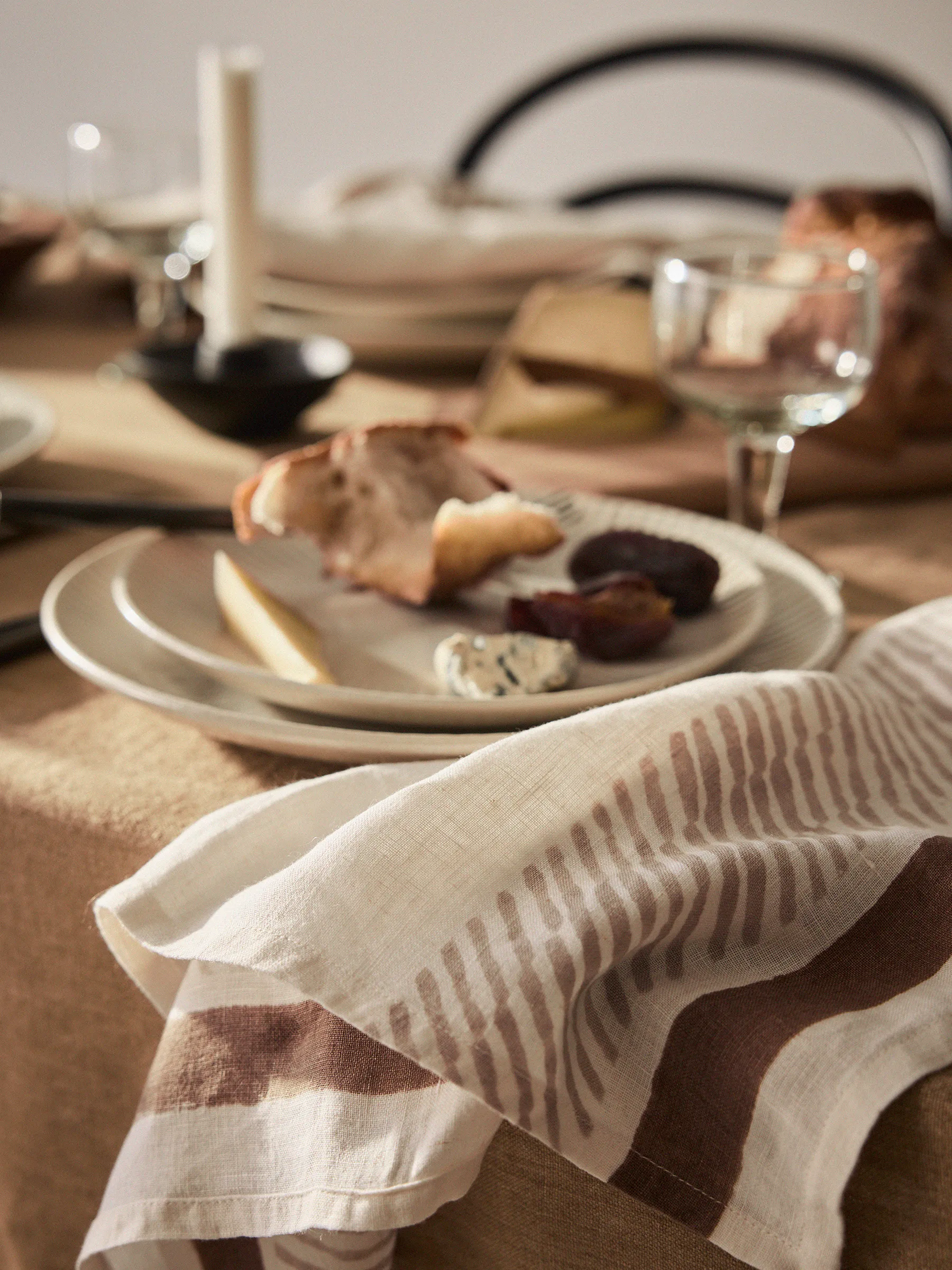 Guardanapo Ella 50x50 cm, Marrom Tell Me More