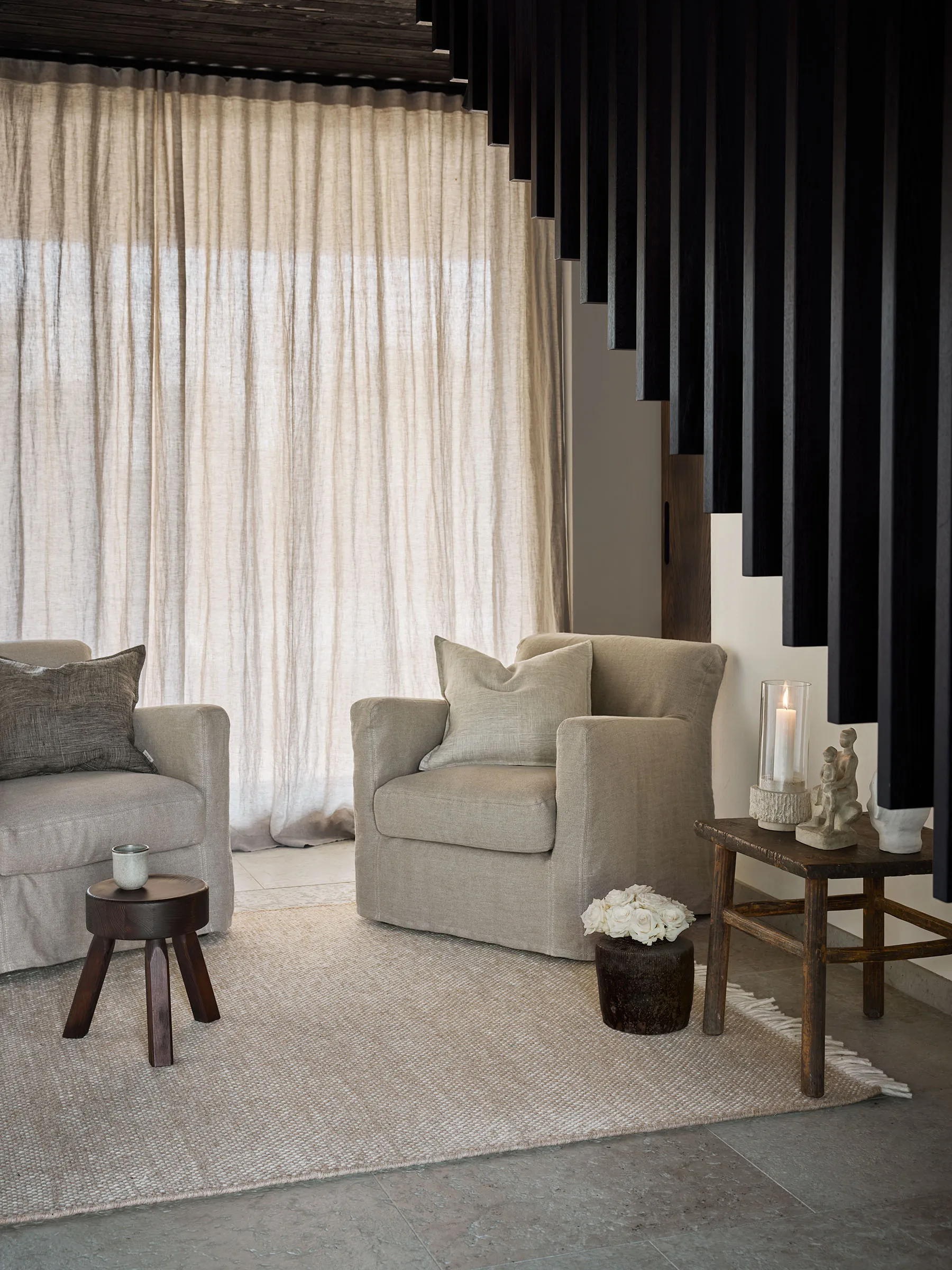 Nelson tapete de lã, Bege-branco-sujo, 170x240 cm Tell Me More