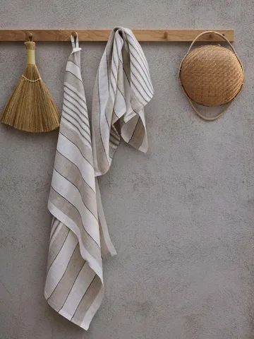 Noah pano de cozinha 50x70 cm - Bege riscado - Tell Me More