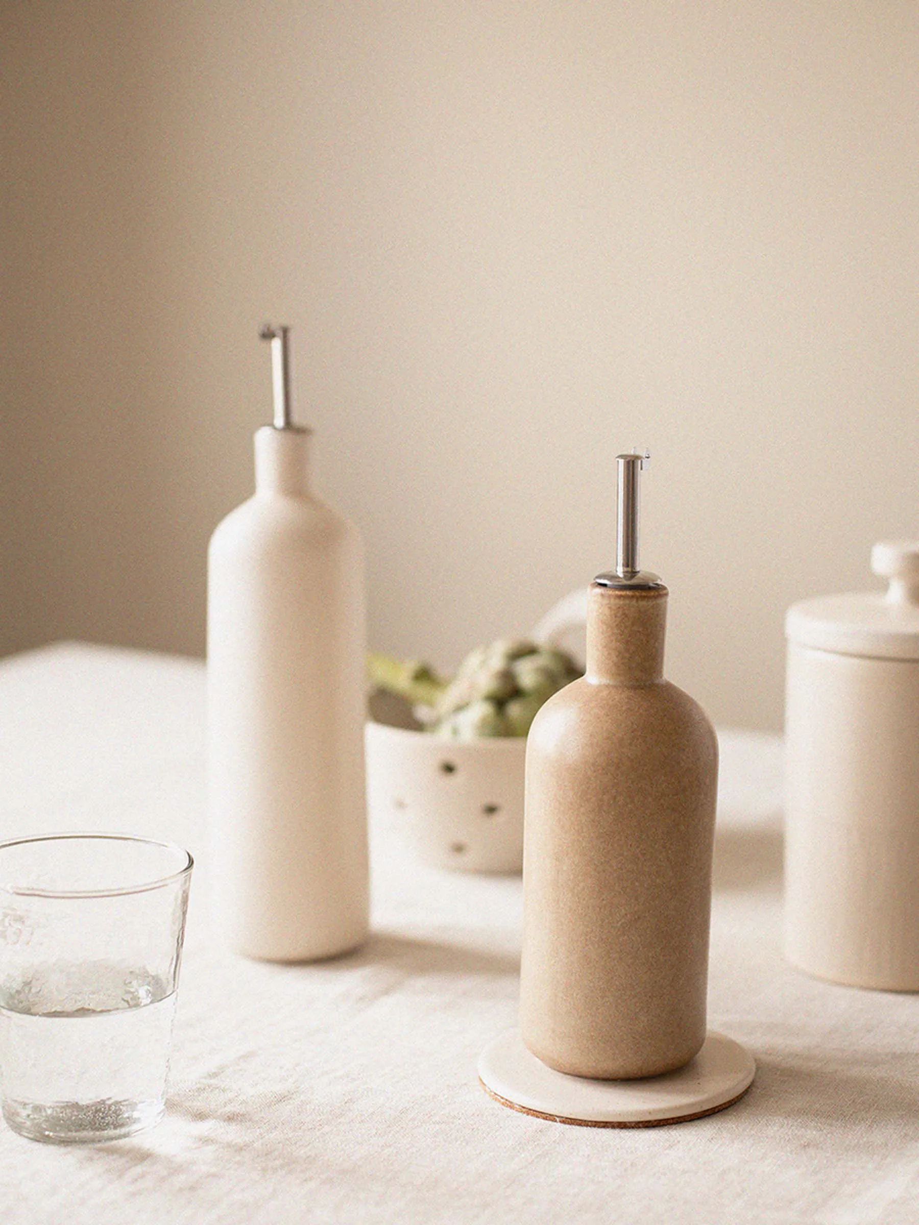 Palermo garrafa para óleo e vinagre, Bege, pequeno 50 cl Tell Me More