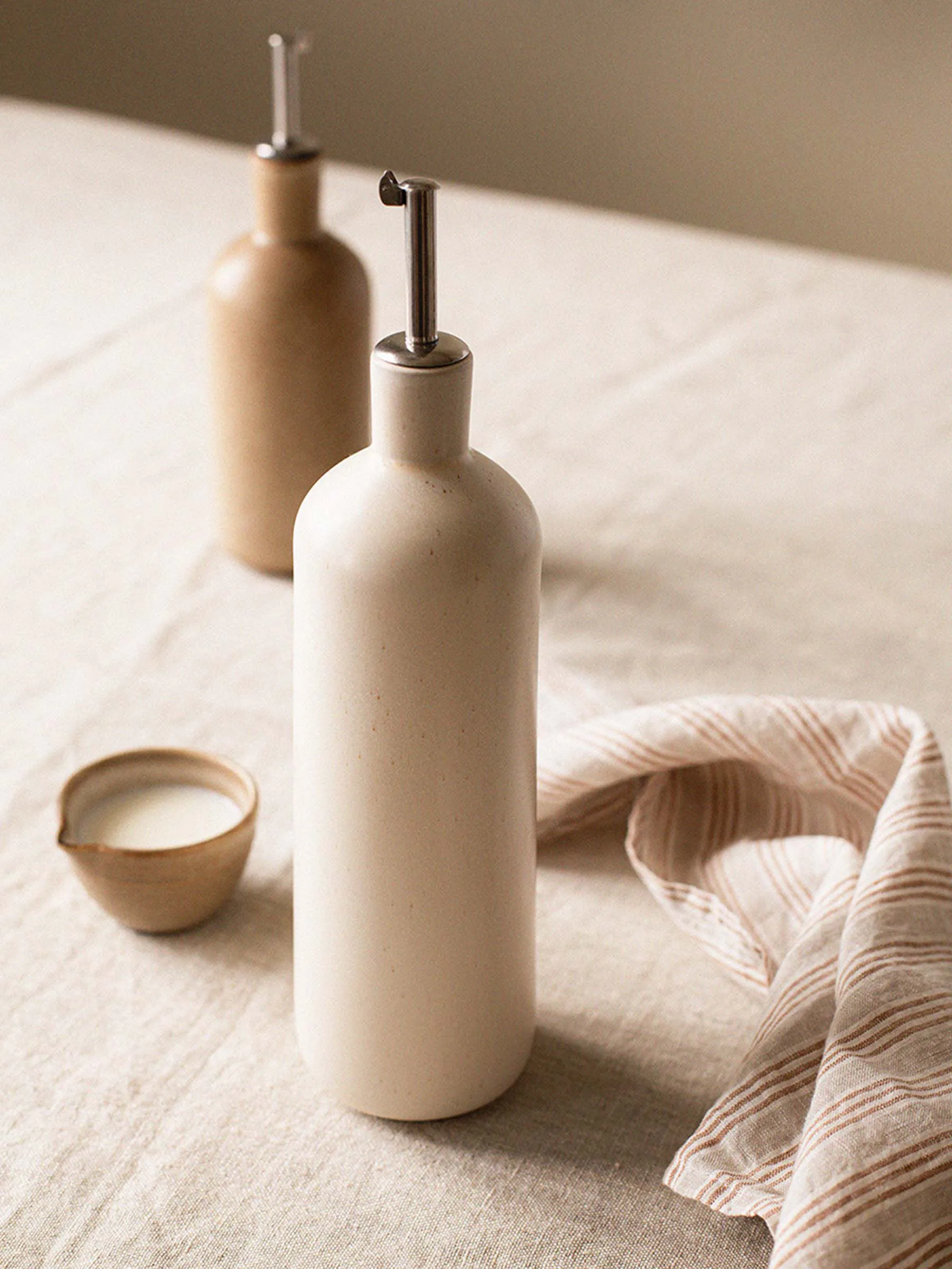 Palermo garrafa para óleo e vinagre, Branco-sujo, médio 70 cl Tell Me More