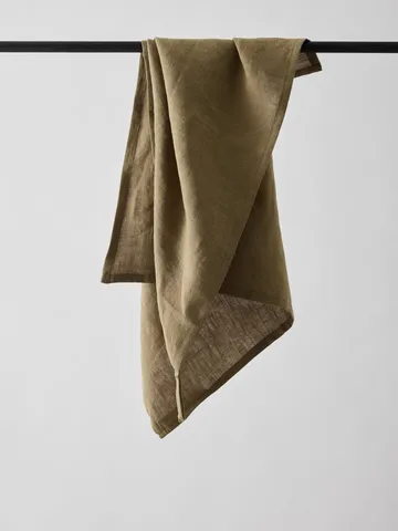 Pano de cozinha linho Tell Me More 50x70 cm - Dark olive green - Tell Me More