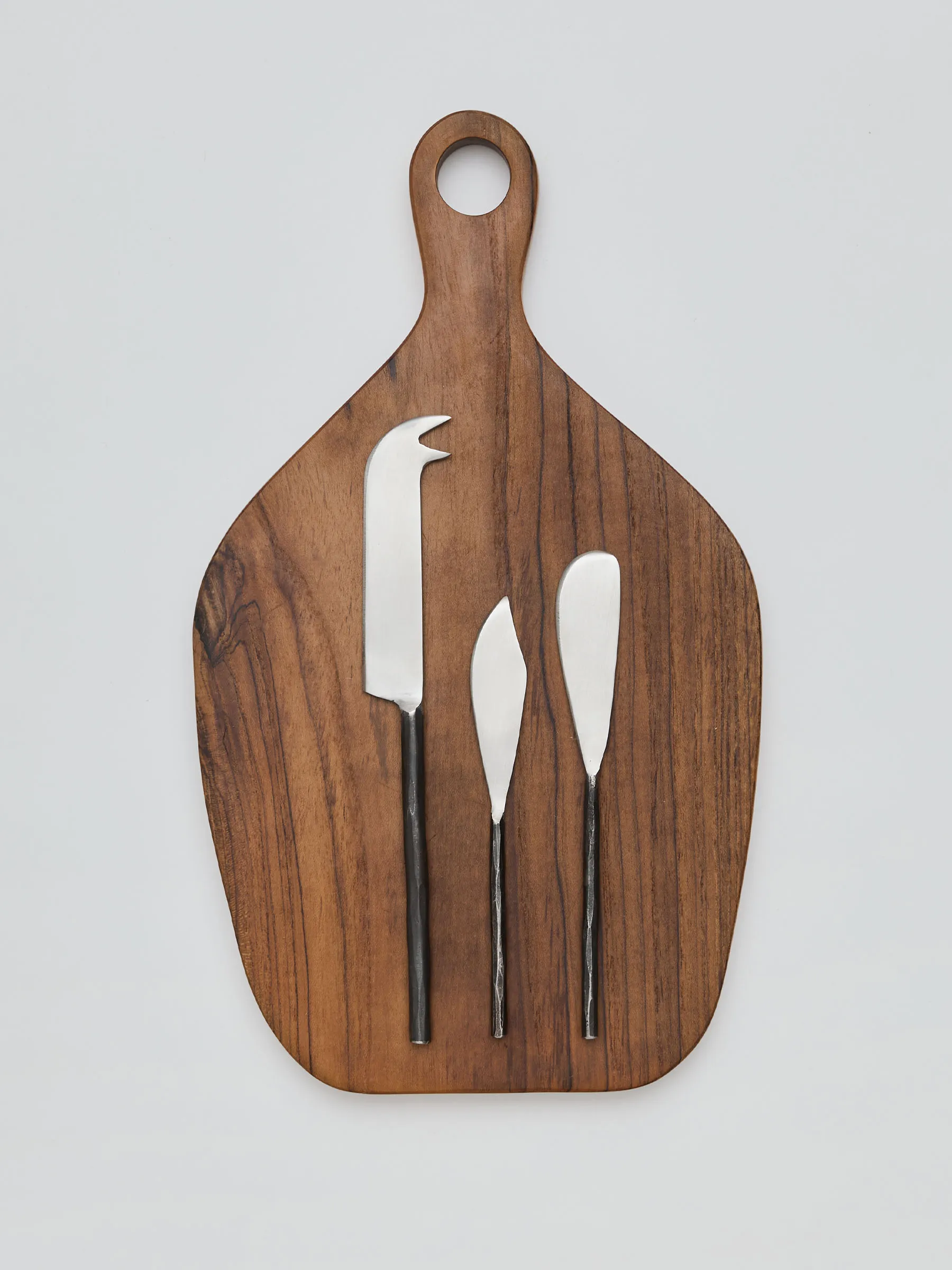 Steel faca de queijo pequena, Aço não polido Tell Me More