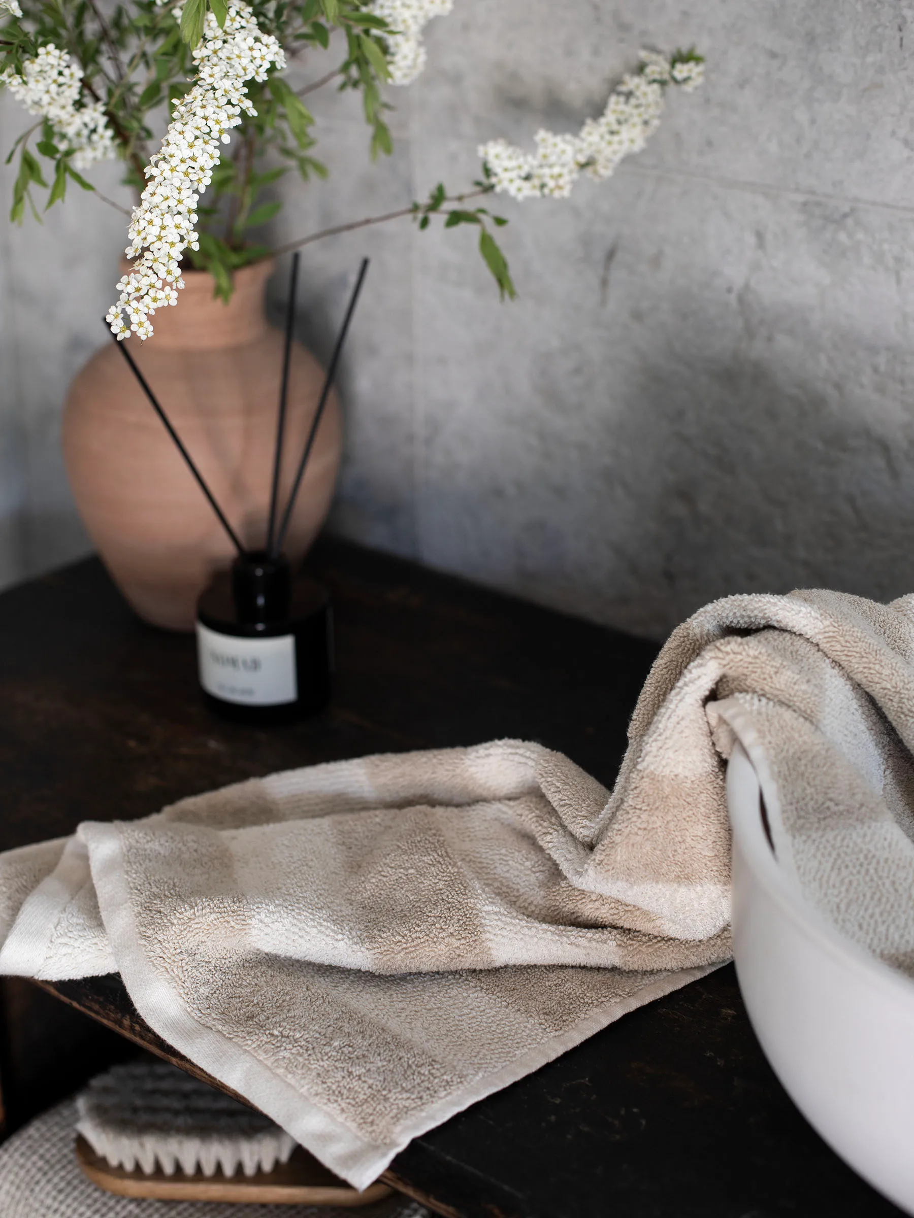 Toalha Cleo 50x70 cm, Beige Tell Me More