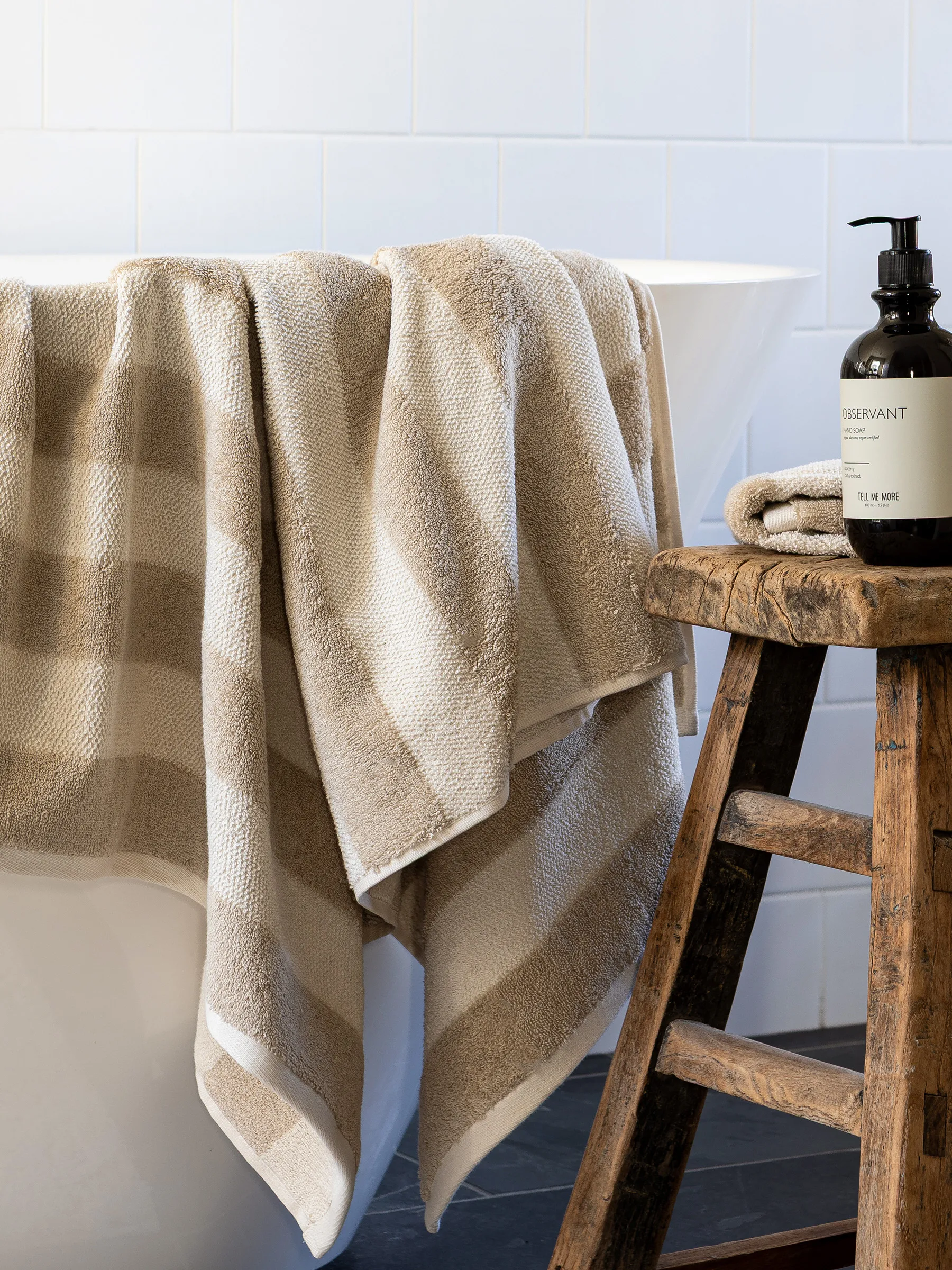 Toalha Cleo 70x140 cm, Beige Tell Me More