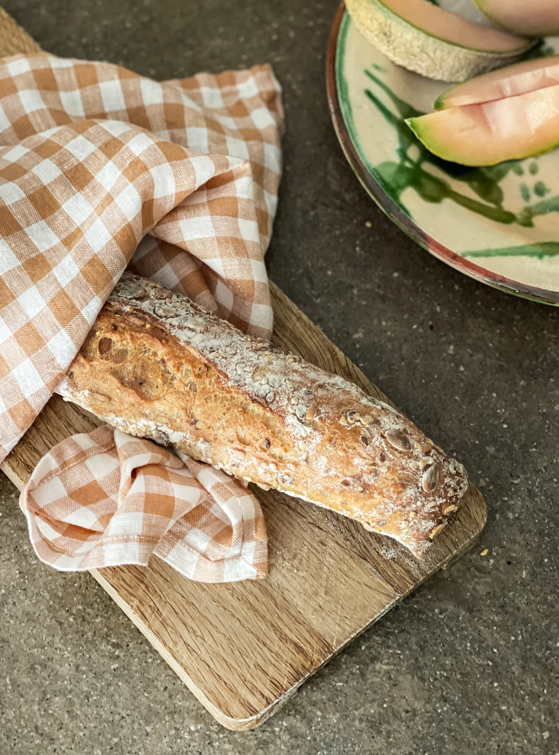 Toalha de cozinha xadrez Gingham 70x50 cm, Biscuit Tell Me More