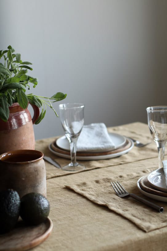 Toalha de mesa de linho Marion 145x270 cm, Pampas Tell Me More