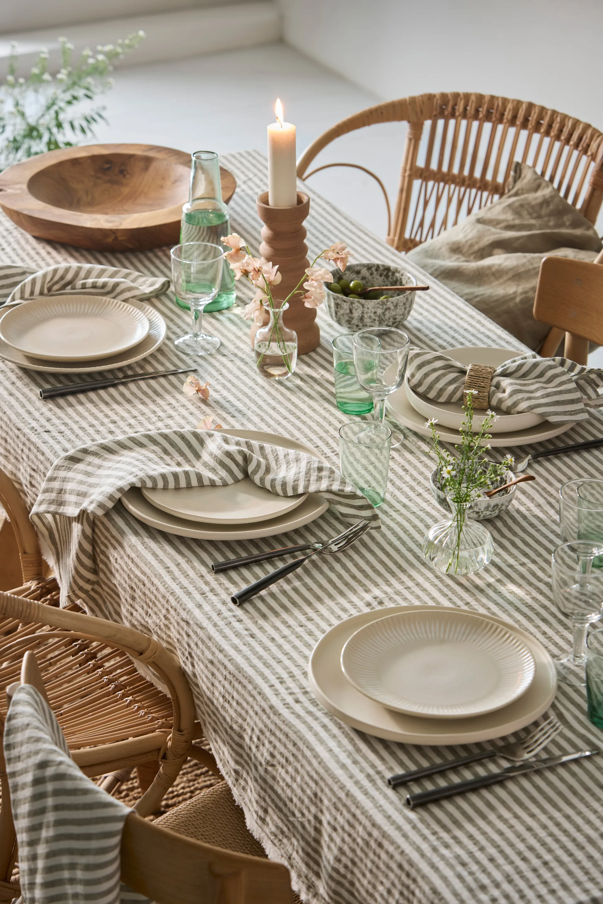 Toalha de mesa Leon 145x330 cm, Seagrass Tell Me More