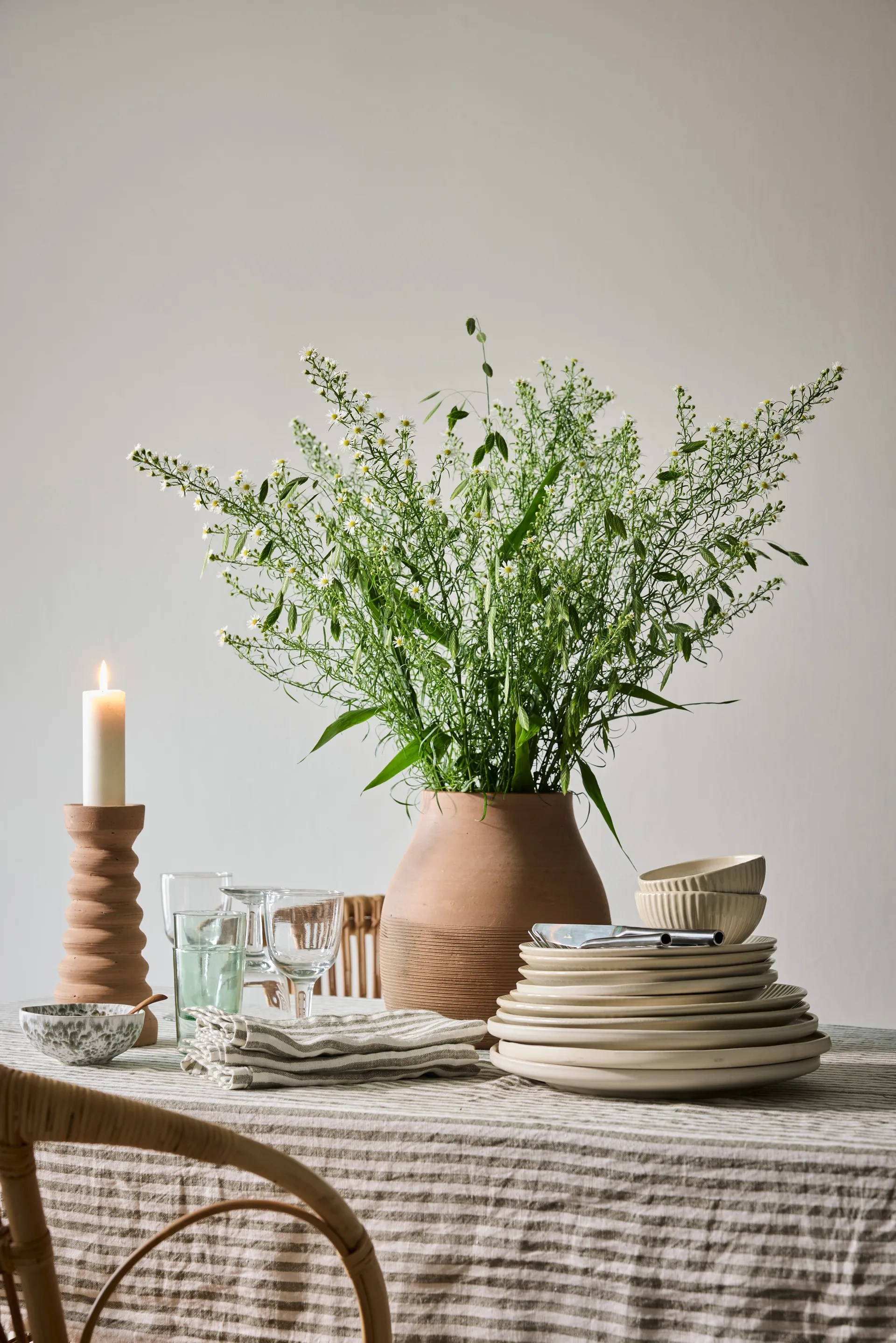 Toalha de mesa Leon 175x175 cm, Seagrass Tell Me More