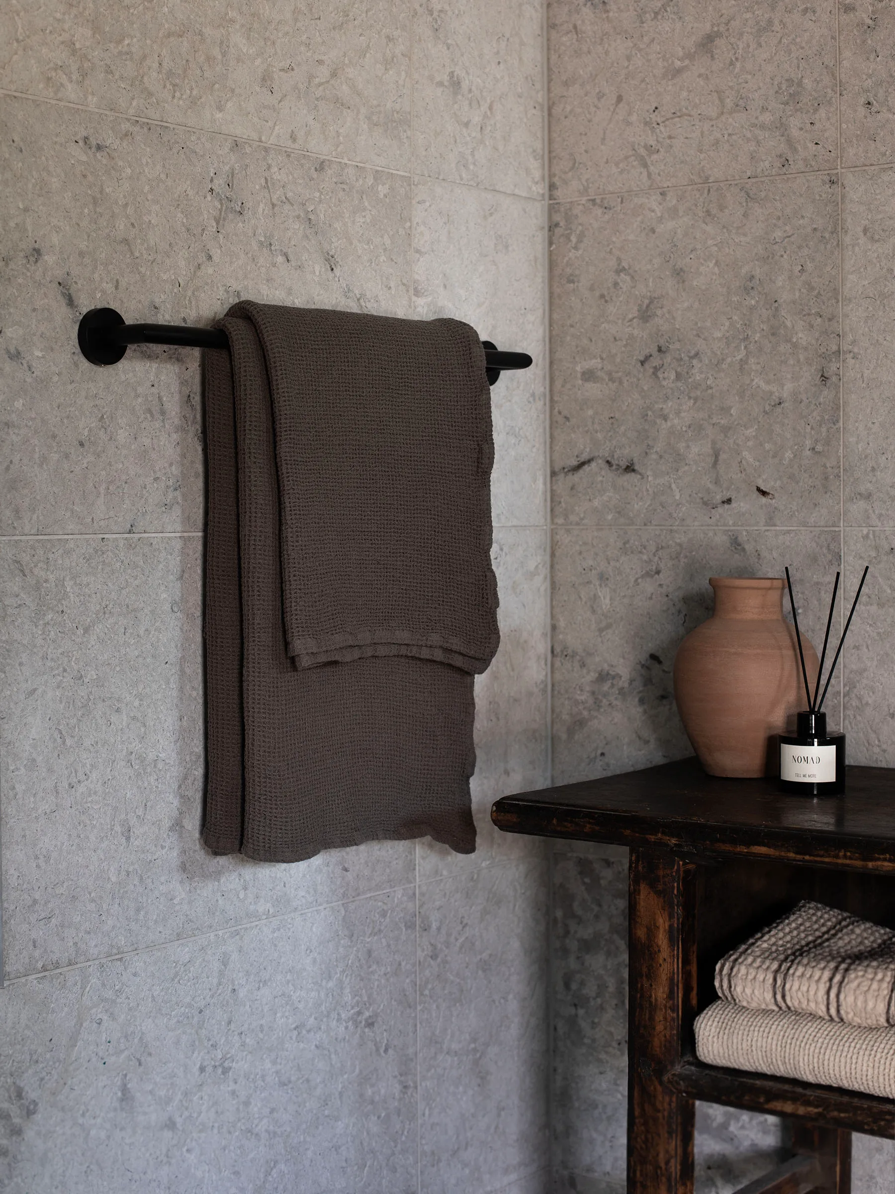 Toalha Nella 100x150 cm, Taupe Tell Me More