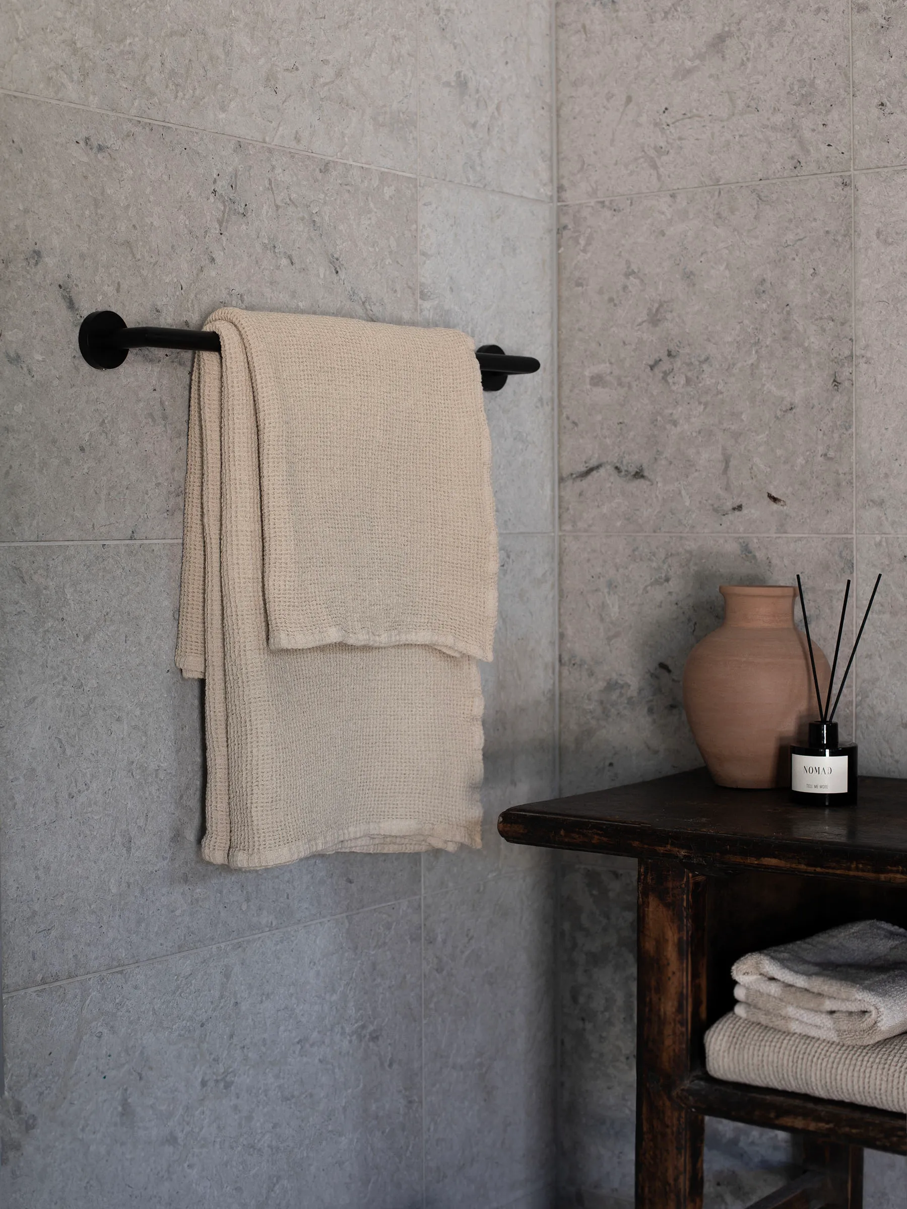 Toalha Nella 70x140 cm, Beige Tell Me More