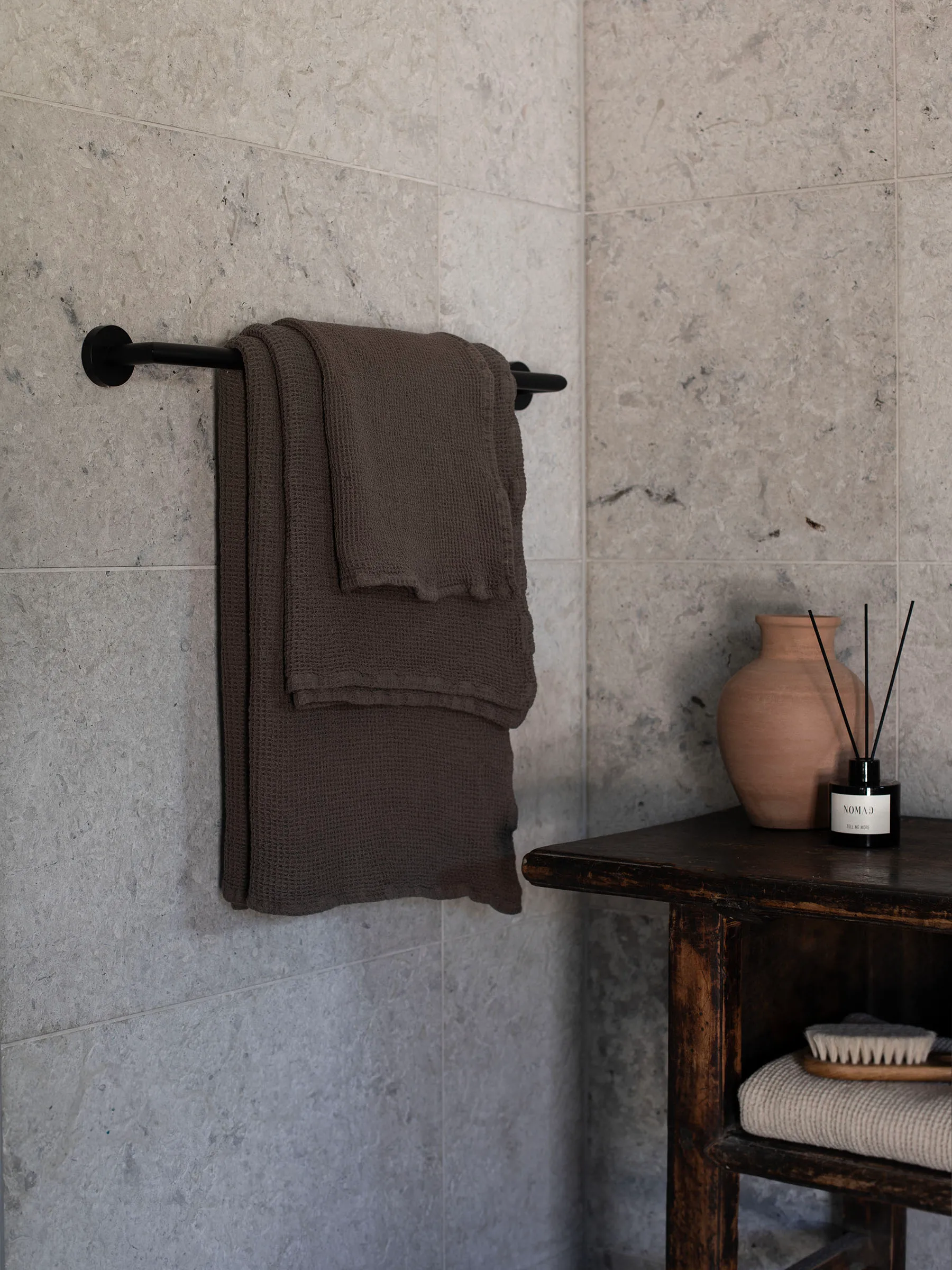 Toalha Nella 70x140 cm, Taupe Tell Me More