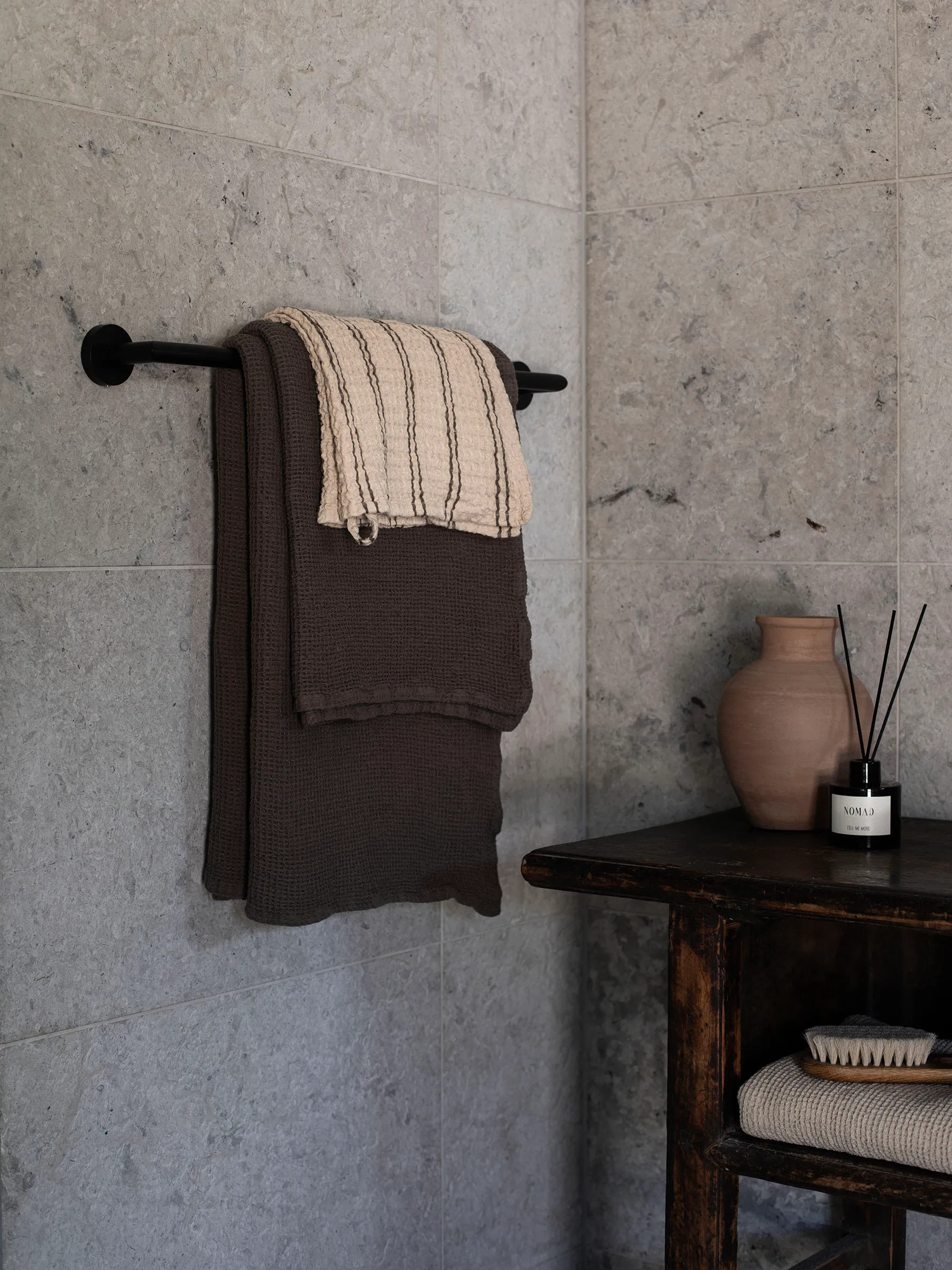 Toalha Nella 70x140 cm, Taupe Tell Me More