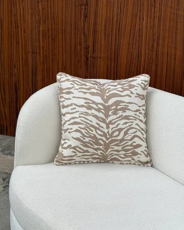 Almofada decorativa Norell - Tiger bege-off white, 50x50 cm - Tinted