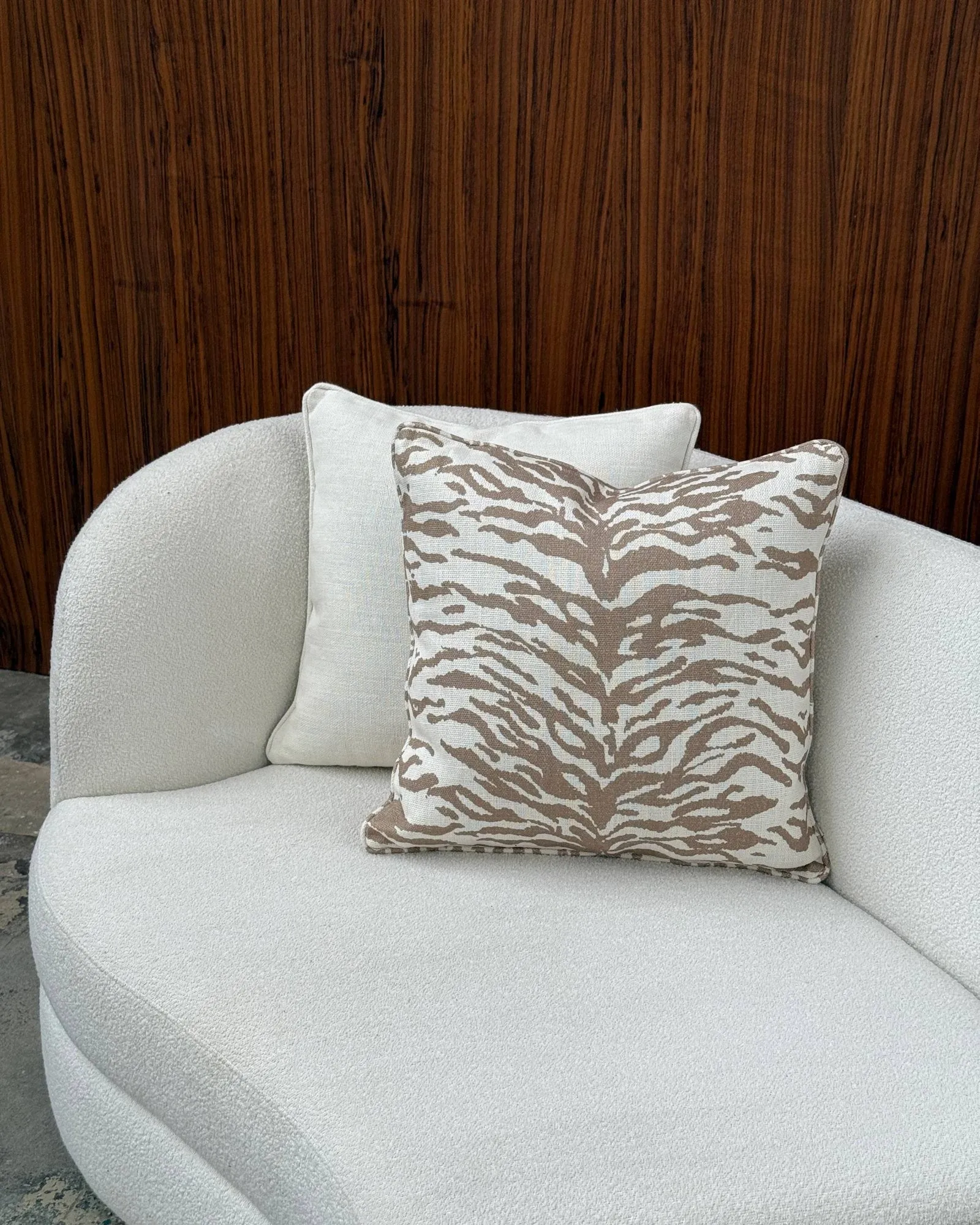 Almofada decorativa Norell, Tiger bege-off white, 50x50 cm Tinted