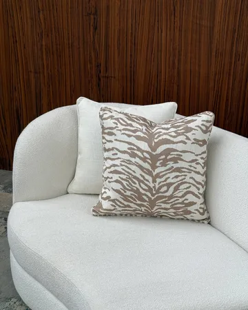 Almofada decorativa Norell - Tiger bege-off white, 50x50 cm - Tinted