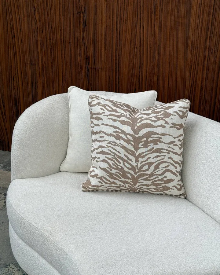 Almofada decorativa Norell - Tiger bege-off white, 50x50 cm - Tinted