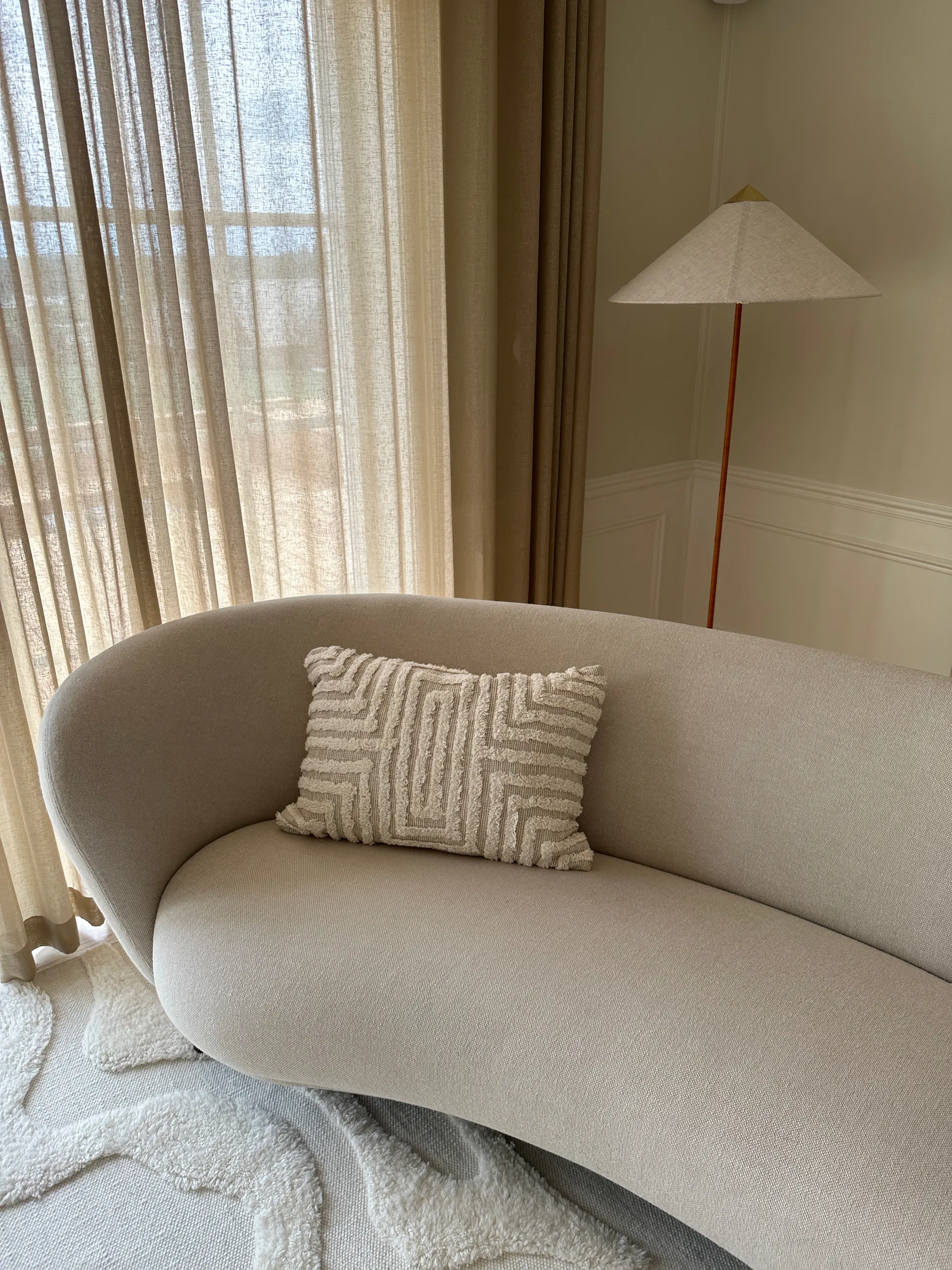 Almofada Telin 30x50 cm, Offwhite Tinted