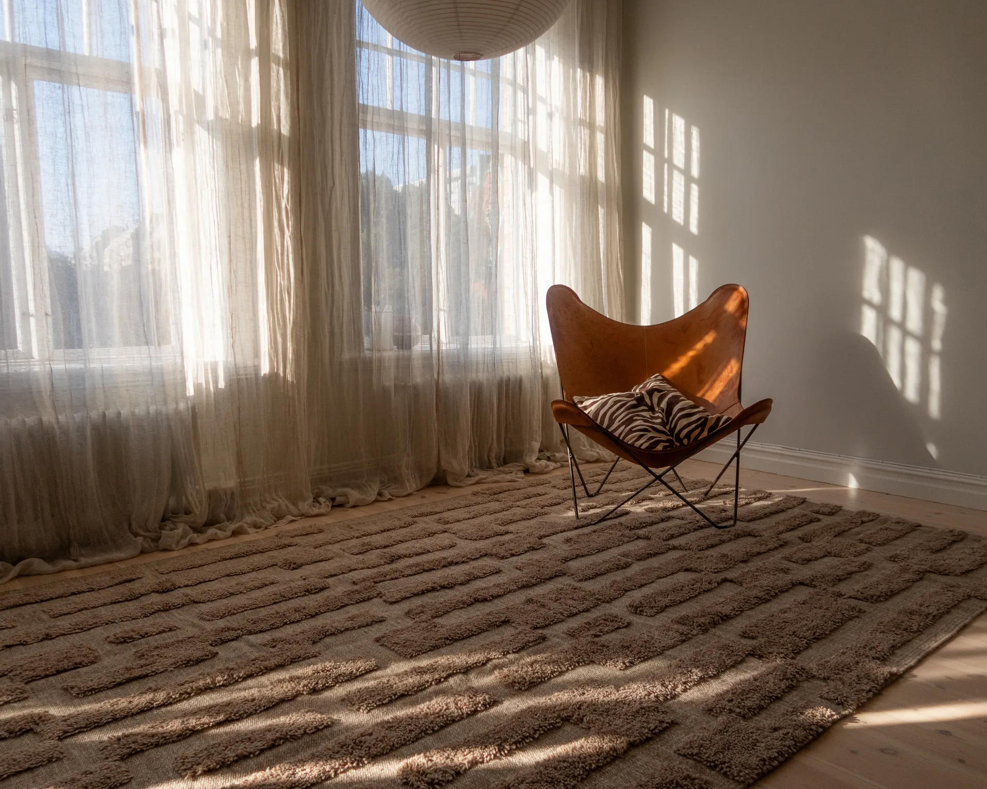 Bielke tapete de lã 300x400 cm, Bege escuro Tinted