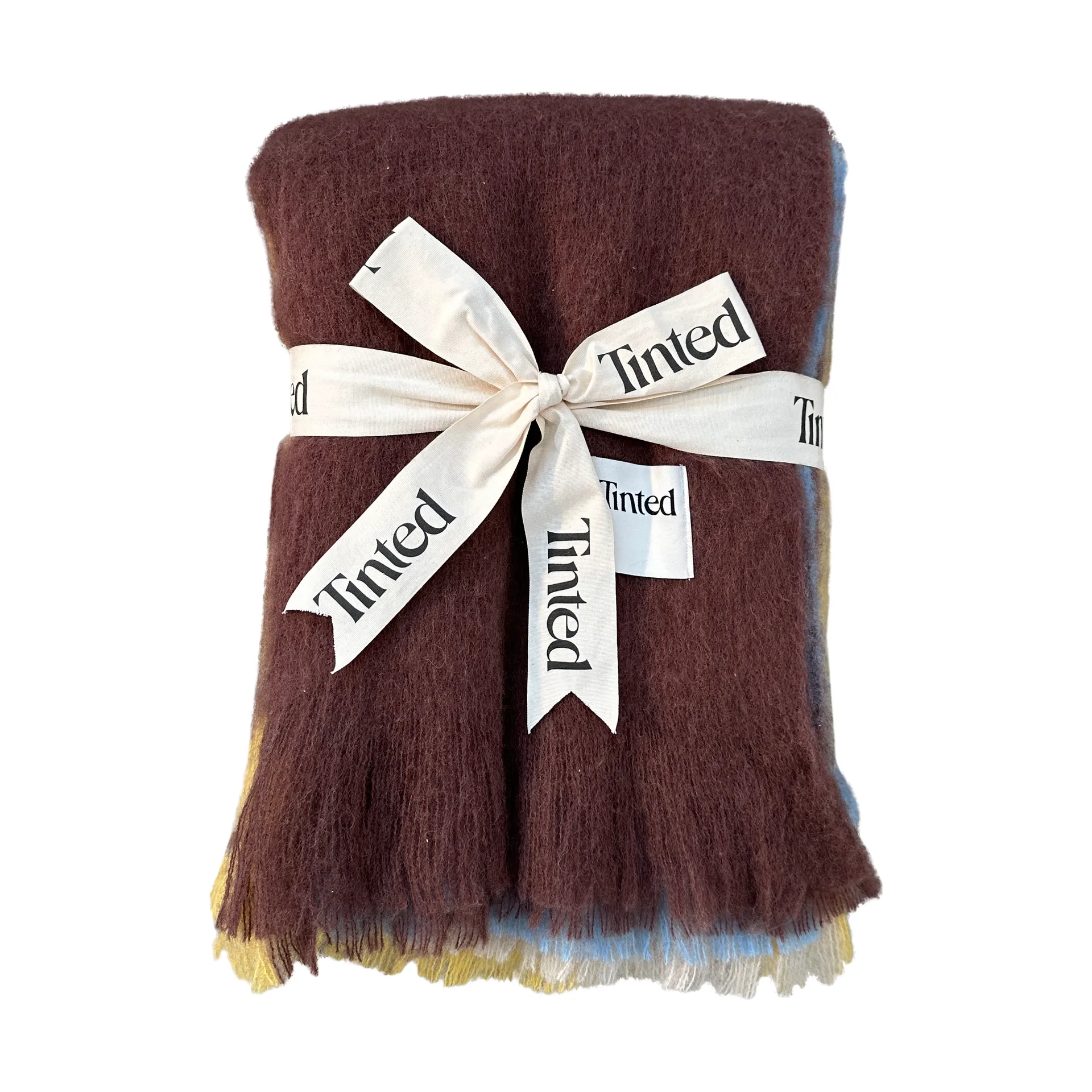 Manta de lã Lovstrand 130x170 cm, Brown-multi Tinted