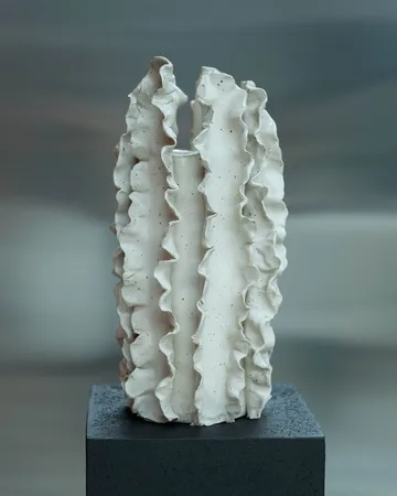 Melera vaso - Bege, 33x16 cm - Tinted