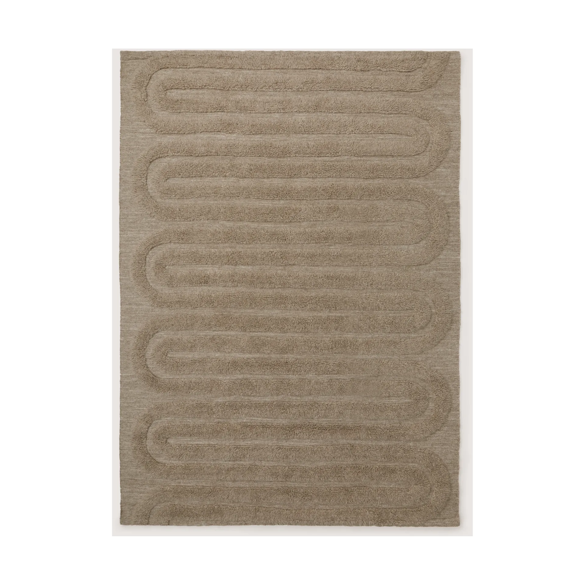 Riklund tapete de lã, Beige-melange, 250x350 cm Tinted