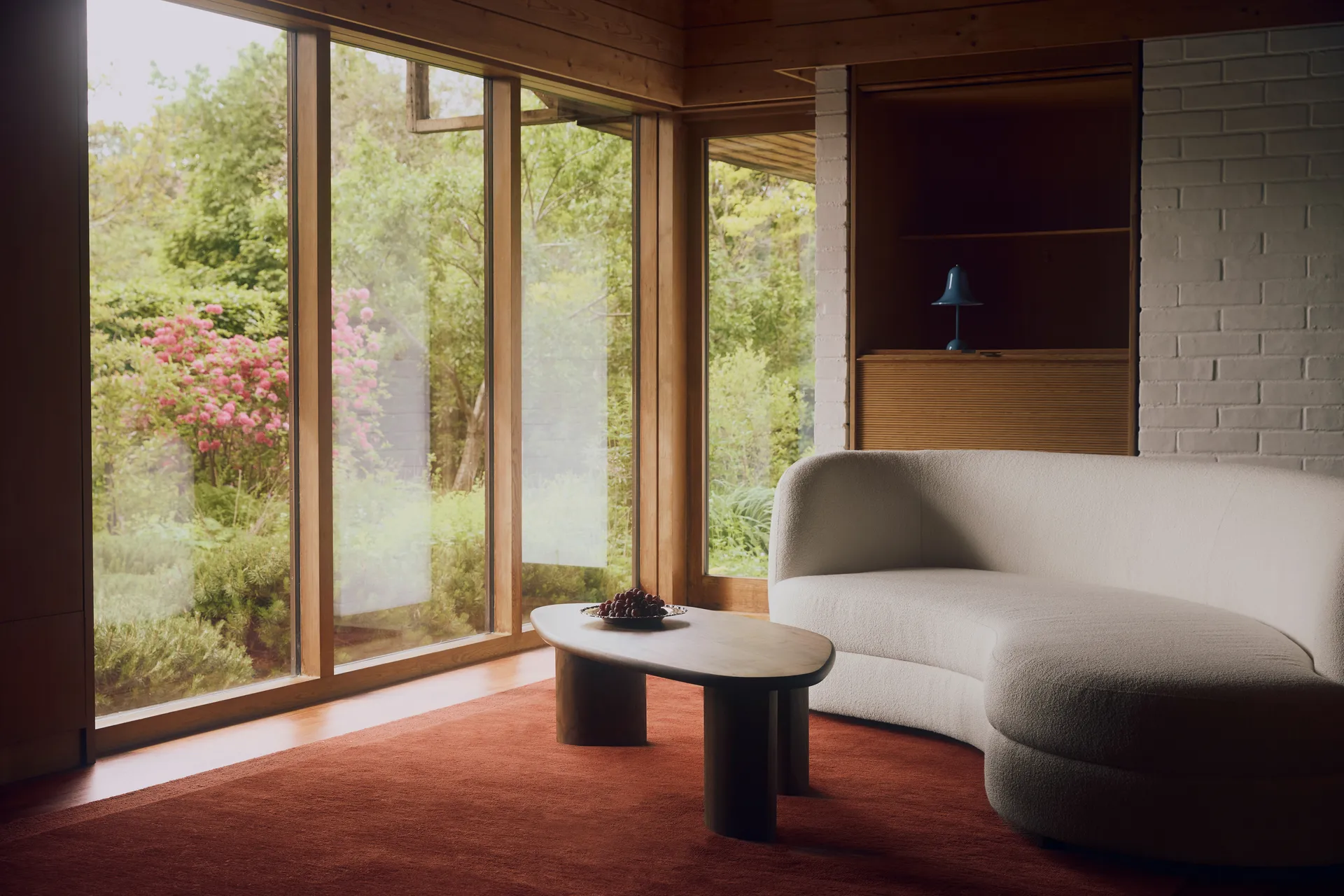 Sofá Delon, Bouclé off-white Tinted