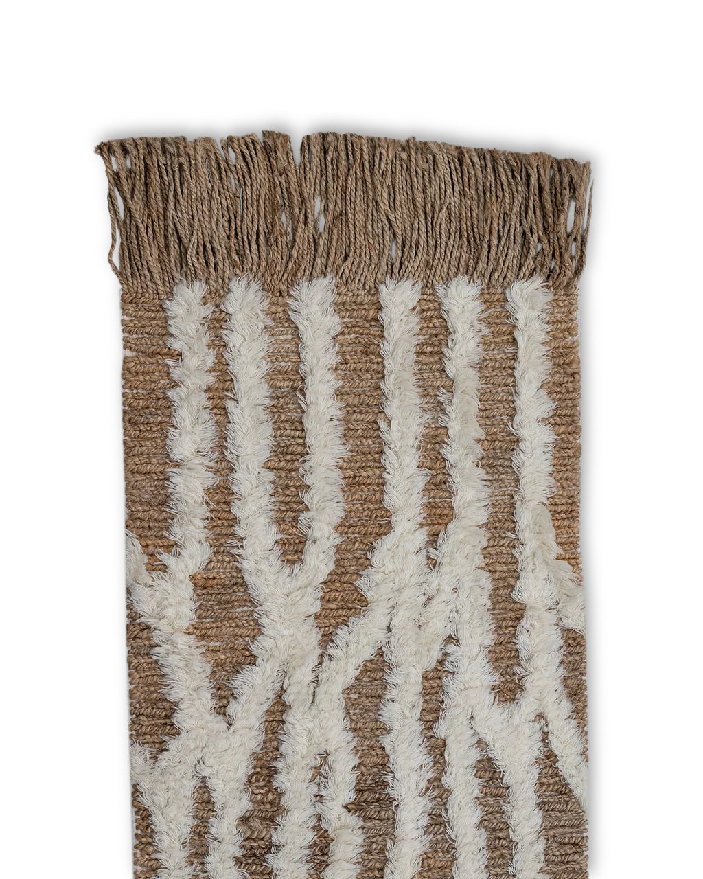 Tapete de entrada de juta Wahl 80x250 cm, Brown-offwhite Tinted