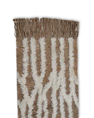 Tapete de entrada de juta Wahl 80x250 cm - Brown-offwhite - Tinted