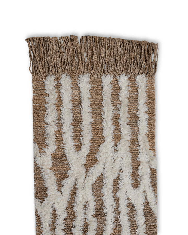 Tapete de entrada de juta Wahl 80x300 cm - Brown-offwhite - Tinted