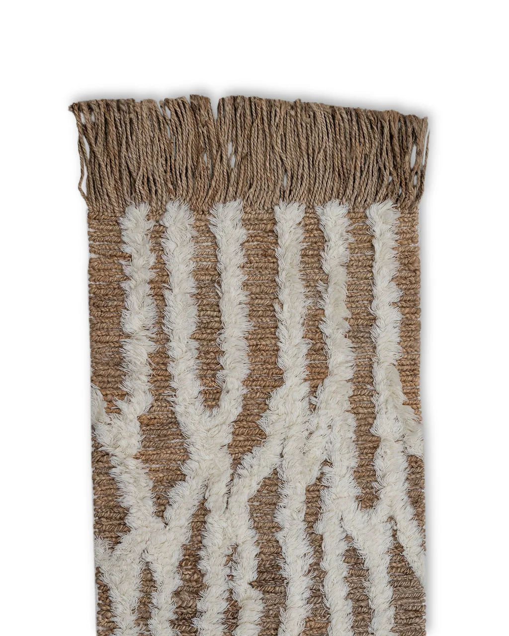 Tapete de entrada de juta Wahl 80x350 cm, Brown-offwhite Tinted