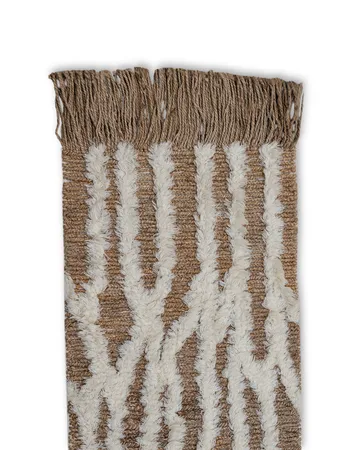 Tapete de entrada de juta Wahl 80x350 cm - Brown-offwhite - Tinted