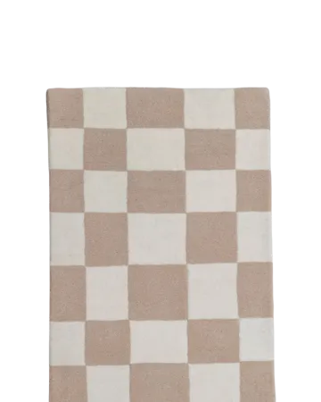 Tapete de entrada de lã Hafstrom 80x300 cm - Beige-white - Tinted